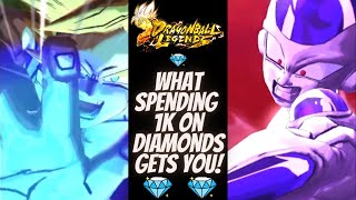 What Spending 1K On Diamonds Gets You! On Dragon Ball Legends #android