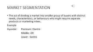 Marketing management- Market segmentation- As per KTU syllabus (module III)