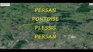 LE TRAJET DU VOL PERSAN-PONTOISE-PLESSIS-PERSAN