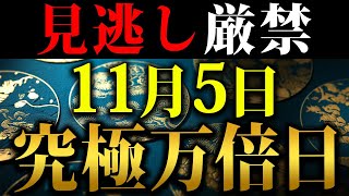 1年に1度、11月だけの金運の大吉日！金運の神様が味方する◯◯で金運が一変します！【11月5日 一粒万倍日 酉の日】