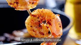 Quick & Tasty Seafood Recipe: The most flavorful garlic shrimp ever!