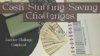 Cash Stuffing Savings Challenges $331 #Sidehustle