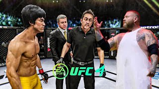 Bruce Lee vs Action Bronson - EA Sports UFC 4 - Bruce Lee Fight Club 🔥🐲