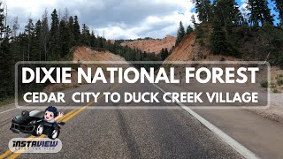 Scenic Drive - Dixie National Forest Drive 🇺🇸 - Road to Duck Creek Village - Utah - 4K