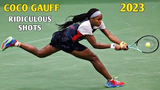 Coco Gauff Ridiculously Too Good Shots 2023 - Gauff Tennis Amazing Points