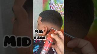 Mid fade tutorial black hair #fadehaircut #barberia #menshaircut #barba #barber #barbero