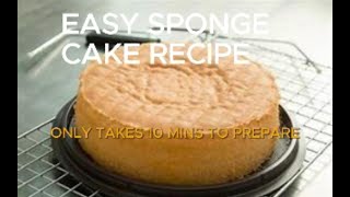 Easy BBC GoodFood Sponge cake in 5 mins