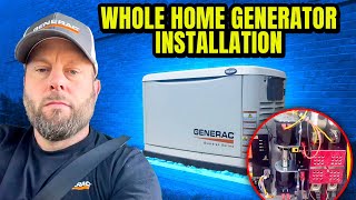 Generac Whole Home Generator Installation from Start to Finish!