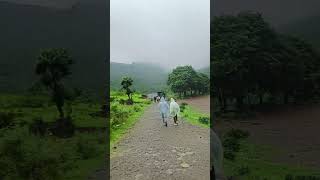 mountain 🏔️ nashik harihar Fort #naturalbeauty #green #mountains #trending #trekking #hariharfort