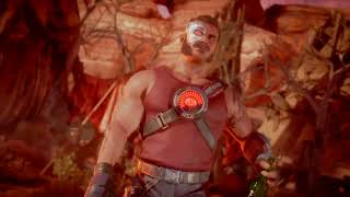 Kano offers his "blood sausage" to Skarlet (Mortal Kombat 11)