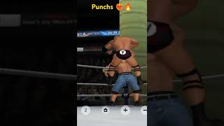 The Rock Punchs John Cena ❤️‍🔥🔥 #ytshorts #shorts #wwe13fightclub