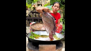 Fried fish with mango pickle is delicious, the work of a female chef