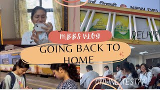 Going Back to Home from Hostel, DERMA Posting 👩🏻‍⚕️🥼, Online Test📱#mbbs #mbbslife #hostel #vlog