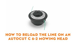 How To Reload The Line On An AutoCut C 6-2 Mowing Head | STIHL GB