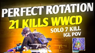 PERFECT ROTATION 21 KILLS WWCD | SOLO 7 KILL | IGL POV | IPHONE 12 | SHiKHAR444