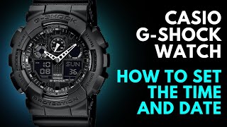 How to set the Time and Date on a Casio G Shock