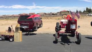 TRACTORS AT CHURCH OF THE NAZARENE