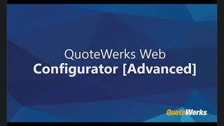 QuoteWerks Web Configurator [Advanced]