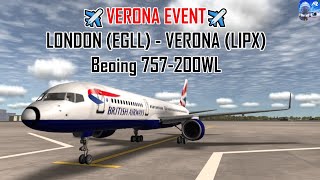 ✈️VERONA EVENT✈️ | Boeing 757 | London - Verona | RFS - Real Flight Simulator