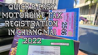 FAST & EASY WAY TO RENEW MOTORBIKE REGISTRATION IN CHIANG MAI 2022