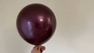 New Kalisan Mirror Burgundy Balloons - a musthave! Perfect Helium Balloons! Wine balloons!