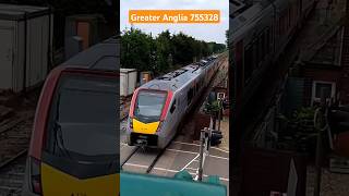 Greater Anglia 755328 Passing Trimley station 1/6/24 #trimley #railway #class755 #train #2024