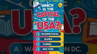 USA 🇺🇸 Capital? #quiz #knowledge #education #usa