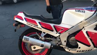 1987 Yamaha FZR1000 - Cold Start, Walkaround, Riding