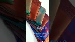 kupera copper zari sarees rs.899+$