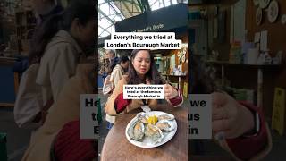 Everything we tried at London’s Famous Bourough Market #bouroughmarket #londonmarket #shorts