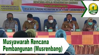 Musyawarah Rencana Pembangunan (Musrenbang) tahun anggaran 2023