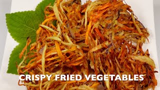 Crispy Fried Vegetables | Korean Street Food | Deep Fried Potato, Sweet Potato and Vegetables