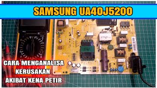 LED SAMSUNG 40 INCHI MATI TOTAL AKIBAT KENA PETIR.!!!!