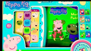 Peppa Pig Muddy Puddles. Video MeReader Jr Electronic Virtual Book. Activities, Music, Songs, Sounds