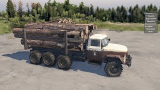 SpinTires  Зил 131 на карте ВАХ 4