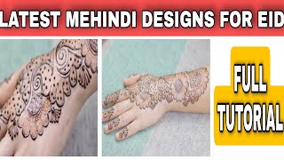 finger mehndi design || easy mehndi designs for hands || @RohaAhmed