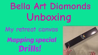 Diamond Painting Unboxing - Bella Art Diamonds - My Retreat Canvas! Plus - Special Drill Mapping!