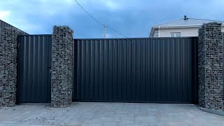 ОТКАТНЫЕ ВОРОТА С ОТДЕЛЬНОЙ КАЛИТКОЙ / SLIDING GATES WITH SEPARATE WICKET