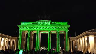 Festival of Lights 2021 Berlin Illuminierte "Brandenburger Tor"