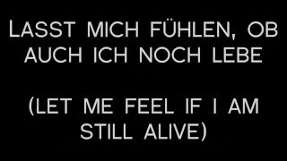 Oomph! - Mitten Ins Herz Lyrics with English Translation