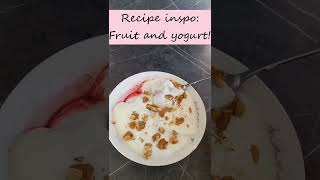 #recipeinspo: #fruit and #yogurt with #walnuts! #recipeinspiration #recipeideas #shorts #fruitrecipe