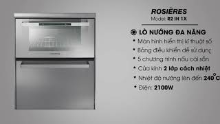 Lò nướng kết hợp máy rửa chén (Bát) - Model R2 IN 1X - Thương hiệu Rosieres | Sản phẩm kết hợp