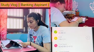 A Day In Life Of Banking Aspirant || Study Vlog||