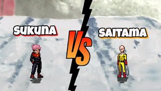 Saitama Vs Sukuna jujutsu kaisen x one punch man fights / mugen