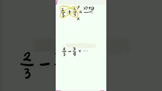 Butterfly method for adding and subtracting fractions #mathshorts #mathtricks #mathstricks #ahmadm