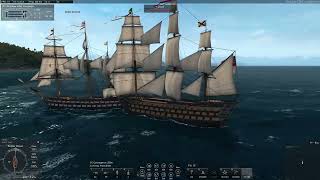 Short Boarding Action!!! 1st Rate vs. 2nd Rate Battle in Naval Action PvE Server