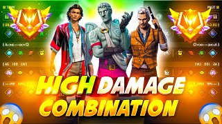 Cs Rank HIGH DAMAGE COMBINATION | Best character skill for cs rank | Cs rank best character skill