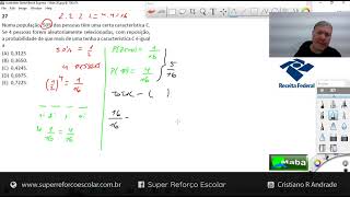 MABA CONCURSOS  -  RECEITA FEDERAL  -  PROBABILIDADE  -  2023  -  Com prof. Cristiano Andrade