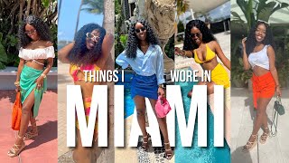 Outfits I Wore in Miami | Vacation Lookbook | Shanice G