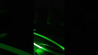 Branched light w/ green laser and bubble wand